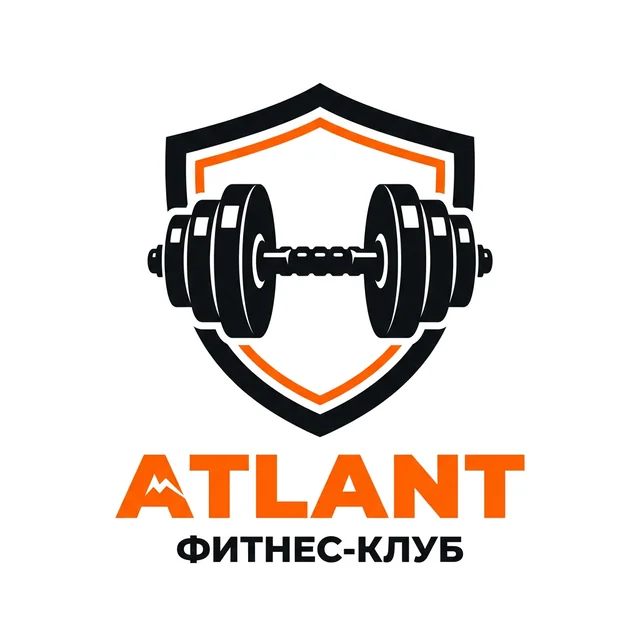 Логотип фитнес-клуба «Атлант»