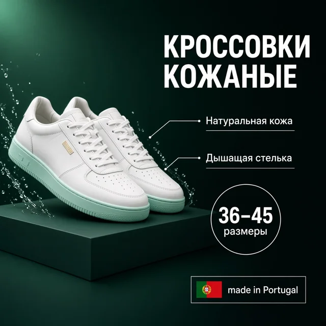 Карточка кроссовок для маркетплейса