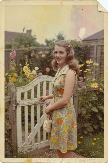 Выцветшая старая фотография