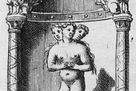 Триглав на гравюре Бернара де Монфокона, 1722 год