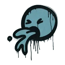 Пластиковый синий