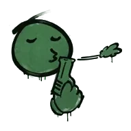 Лесной зелёный
