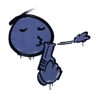 Полицейский синий