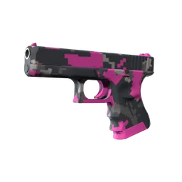 Glock-18 | Пиксельный камуфляж «Розовый»