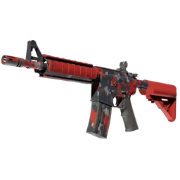 M4A4 | Пиксельный камуфляж «Красный»