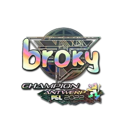 broky (голографическая, чемпион) | Антверпен-2022