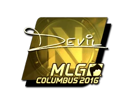 DEVIL (золотая) | Колумбус-2016