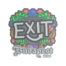 exit (вышитая) | Будапешт-2025