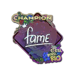 fame (с блёстками, чемпион) | Рио-2022