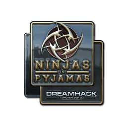Ninjas in Pyjamas (металлическая) | DreamHack 2014