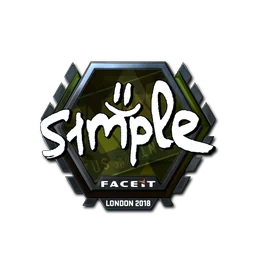 s1mple (металлическая) | Лондон-2018