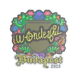 w0nderful (вышитая) | Будапешт-2025