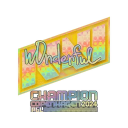 w0nderful (голографическая, чемпион) | Копенгаген-2024