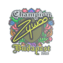ZywOo (вышитая, чемпион) | Будапешт-2025