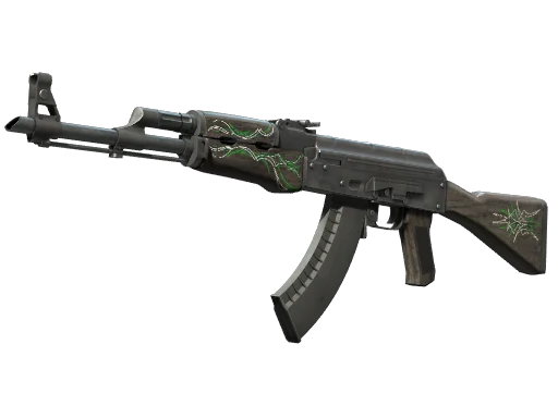 AK-47 | Изумрудные завитки — прямо с завода, немного поношенное