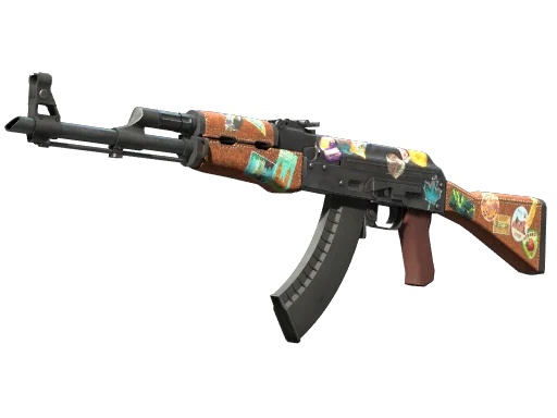 AK-47 | Путешественник — прямо с завода, немного поношенное