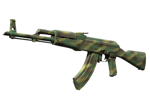 AK-47 | Цвет джунглей — прямо с завода, немного поношенное