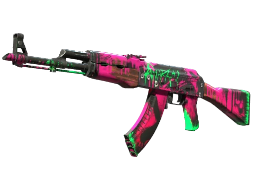 AK-47 | Неоновая революция — после полевых испытаний