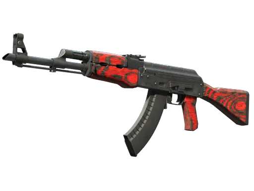 AK-47 | Красный глянец — прямо с завода, немного поношенное