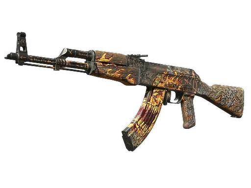 AK-47 | Жгучая ярость — поношенное, закалённое в боях