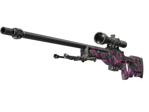 AWP | Пиксельный камуфляж «Розовый» — после полевых испытаний