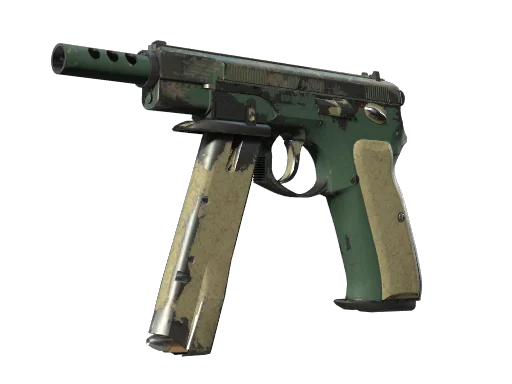 CZ75-Auto | Зеленая клетка — поношенное, закалённое в боях