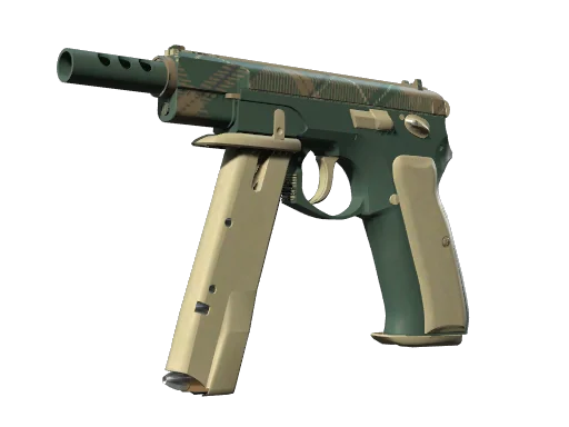 CZ75-Auto | Зеленая клетка — прямо с завода, немного поношенное