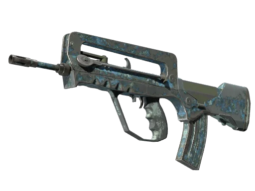 FAMAS | Голубые брызги — поношенное, закалённое в боях