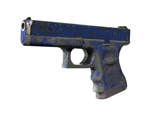 Glock-18 | Синяя трещина — поношенное, закалённое в боях