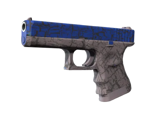 Glock-18 | Синяя трещина — прямо с завода, немного поношенное