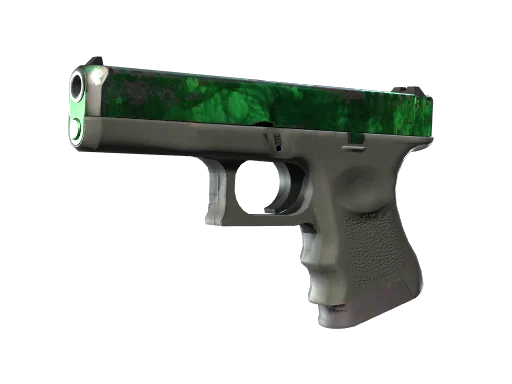 Glock-18 | Гамма-волны (Изумруд) — поношенное, закалённое в боях