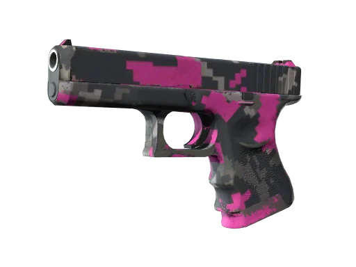 Glock-18 | Пиксельный камуфляж «Розовый» — после полевых испытаний