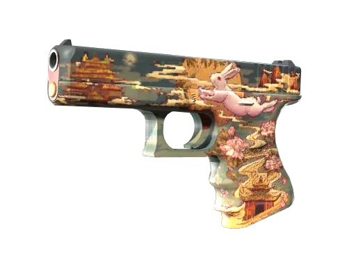 Glock-18 | Кролик в тени — прямо с завода, немного поношенное