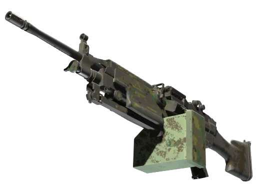 M249 | Пиксельный камуфляж «Джунгли» — поношенное, закалённое в боях