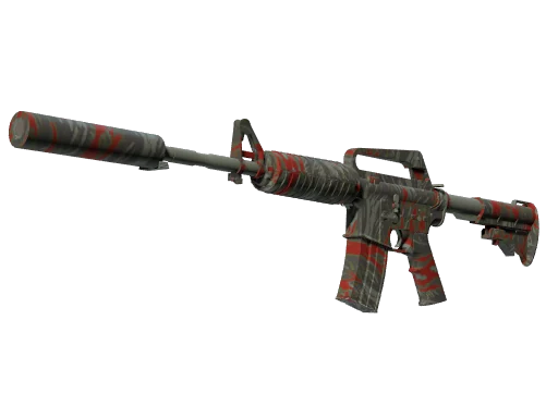 M4A1-S | Кровавый тигр — прямо с завода, немного поношенное