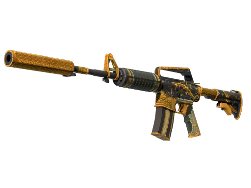 M4A1-S | Золотая спираль — поношенное, закалённое в боях