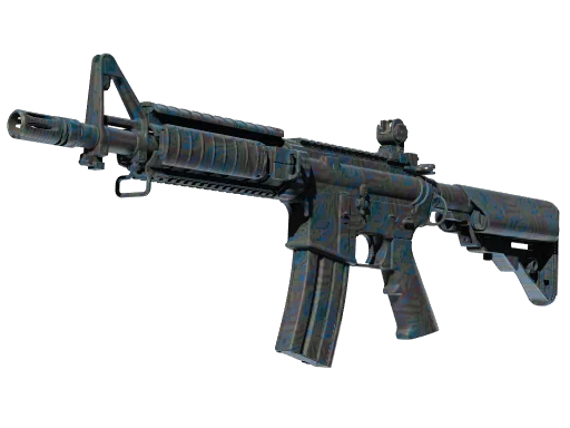 M4A4 | Тёмное цветение — прямо с завода, немного поношенное