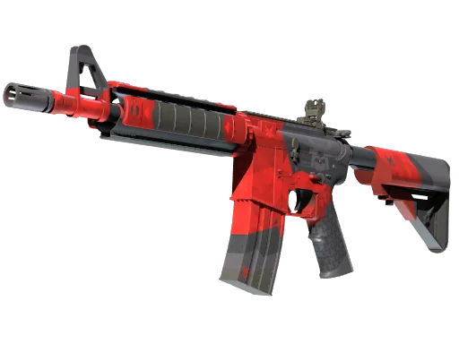 M4A4 | Злобный даймё — прямо с завода, немного поношенное