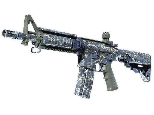 M4A4 | Рваный морской камуфляж — прямо с завода, немного поношенное