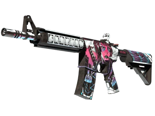 M4A4 | Неонуар — прямо с завода, немного поношенное