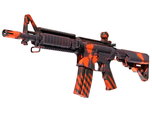 M4A4 | Радиационная опасность — прямо с завода, немного поношенное