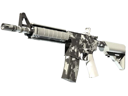 M4A4 | Пиксельный камуфляж «Город» — прямо с завода, немного поношенное