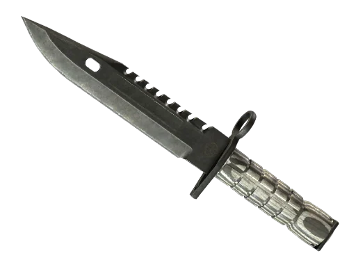 ★ Штык-нож M9 | Черный глянец — поношенное, закалённое в боях
