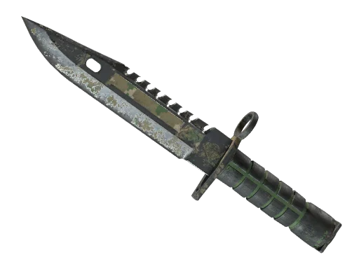 ★ Штык-нож M9 | Пиксельный камуфляж «Лес» — поношенное, закалённое в боях
