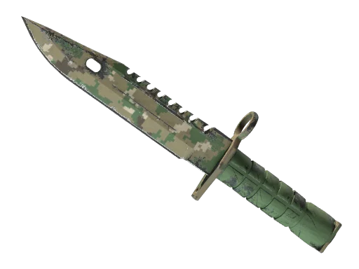 ★ Штык-нож M9 | Пиксельный камуфляж «Лес» — после полевых испытаний