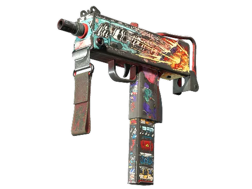 MAC-10 | Сход с рельсов — поношенное, закалённое в боях