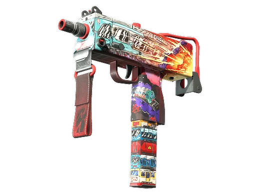 MAC-10 | Сход с рельсов — прямо с завода, немного поношенное
