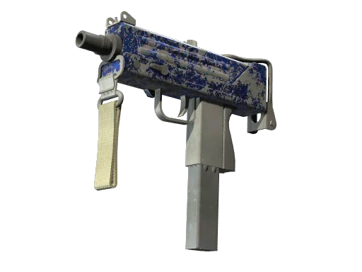 MAC-10 | Лазурный хищник — поношенное, закалённое в боях