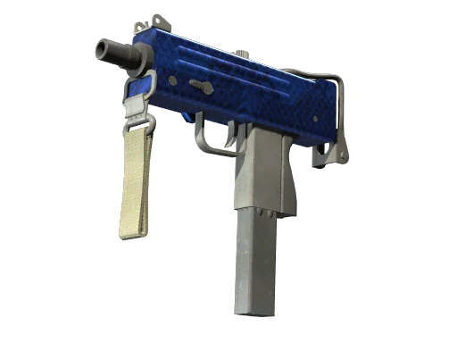 MAC-10 | Лазурный хищник — прямо с завода, немного поношенное