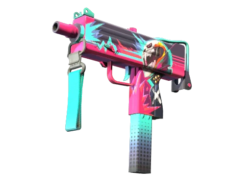 MAC-10 | Неоновый гонщик — прямо с завода, немного поношенное